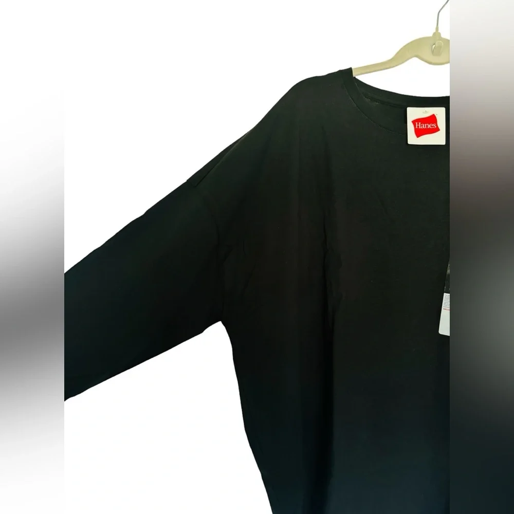NWT 3/4 Sleeve 100% Cotton Crew Neck Women’s T-Shirt Hanes Size XXL - Picture 7 of 7